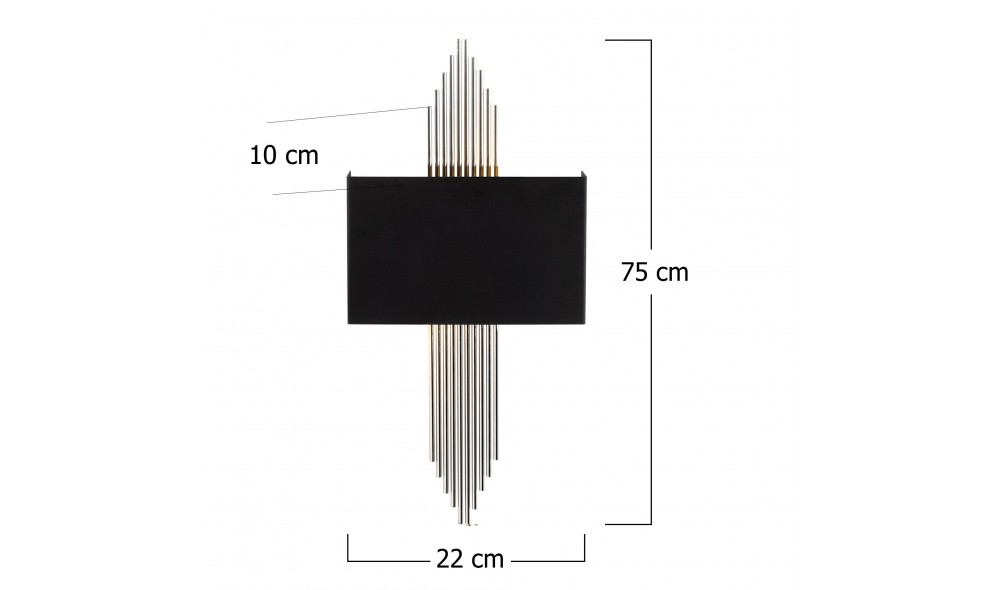 Lampa de perete 614 - A 22 x 75 x 10 cm