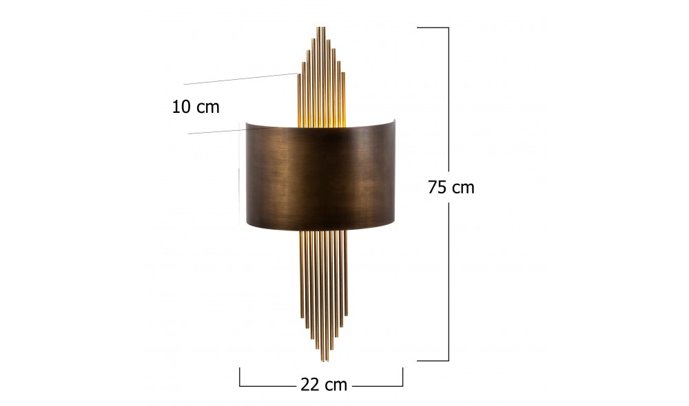 Lampa de perete 619 - A 22 x 75 x 10 cm