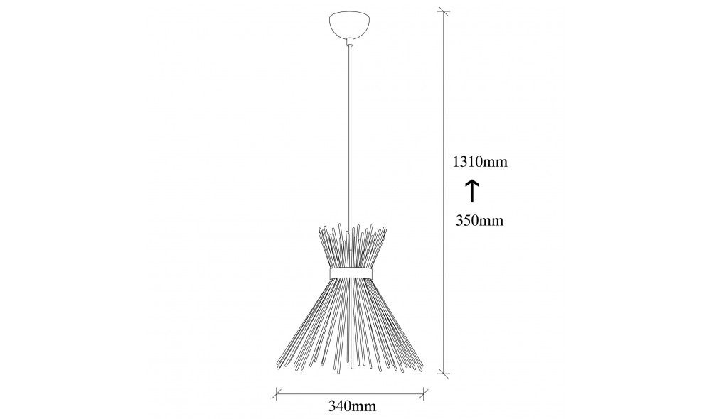 Candelabru Kirpi - 3081 34 x 131 x 34 cm