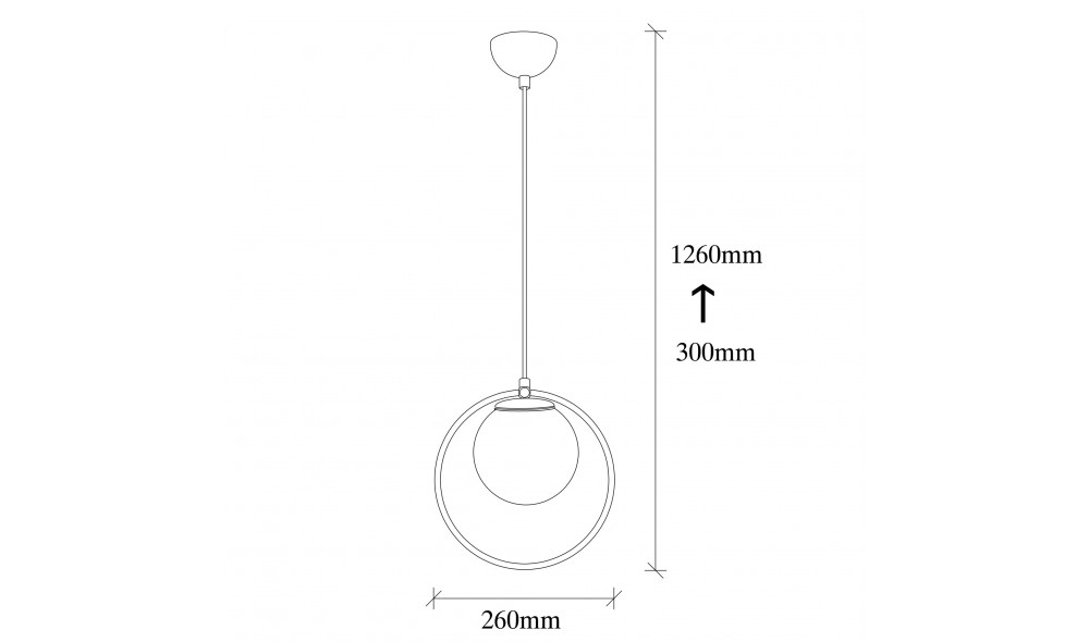 Candelabru Dolunay - 4491 26 x 126 x 15 cm