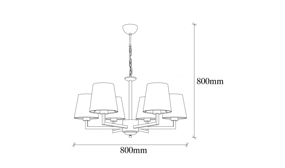 Candelabru Profil - 4643 80 x 80 x 80 cm