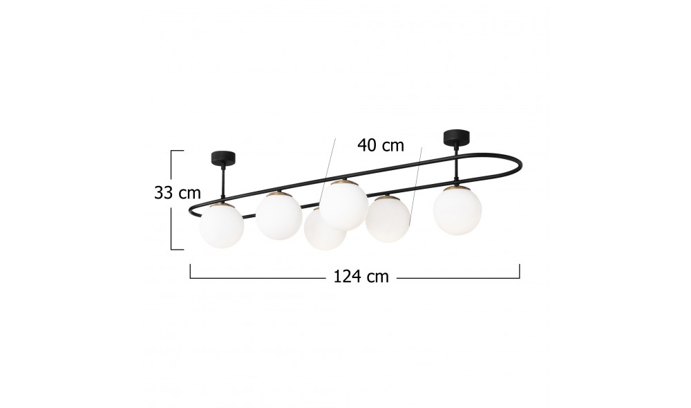 Candelabru Abaküs - 4911 124 x 33 x 40 cm