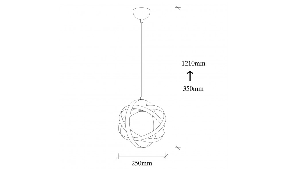 Candelabru Gezegen - 6101 25 x 121 x 25 cm