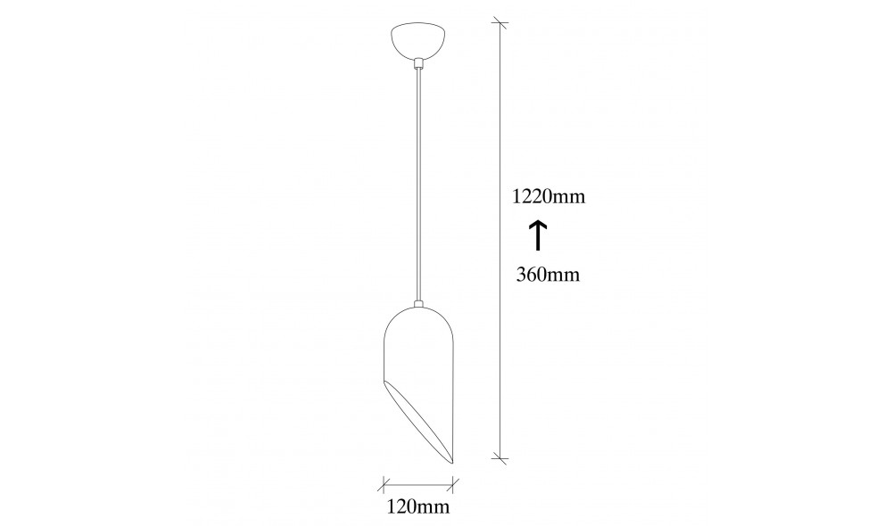 Candelabru Kesik - 6161 12 x 121 x 12 cm