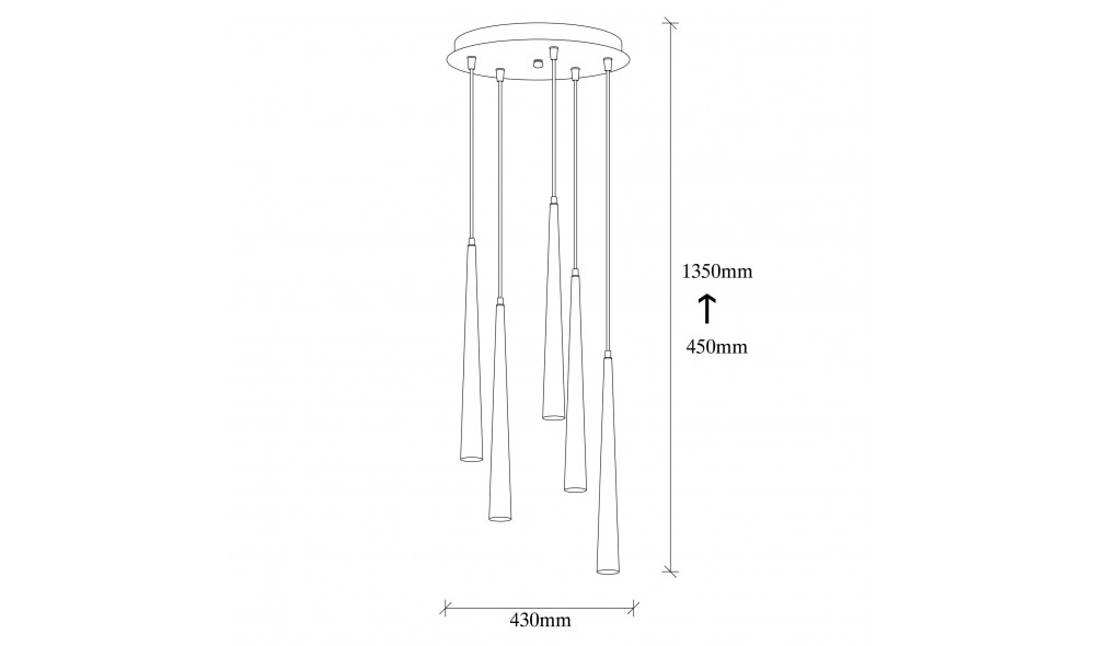 Candelabru Ugur - 6073 43 x 135 x 43 cm