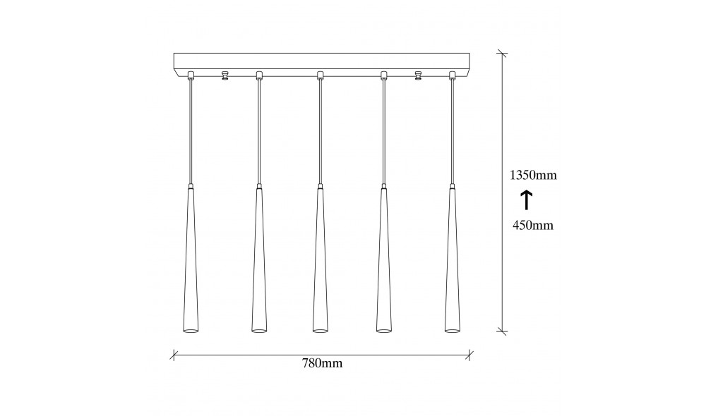 Candelabru Ugur - 6075 78 x 135 x 5 cm