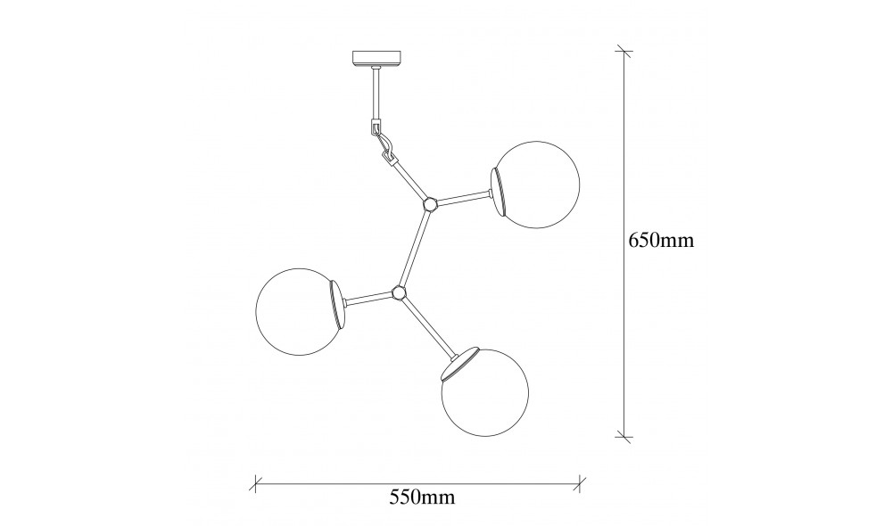 Candelabru Damar - 6317 55 x 65 x 15 cm