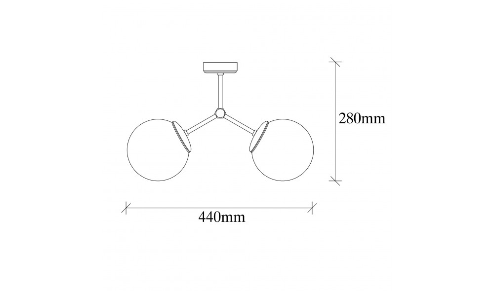 Candelabru Damar - 6331 44 x 28 x 15 cm