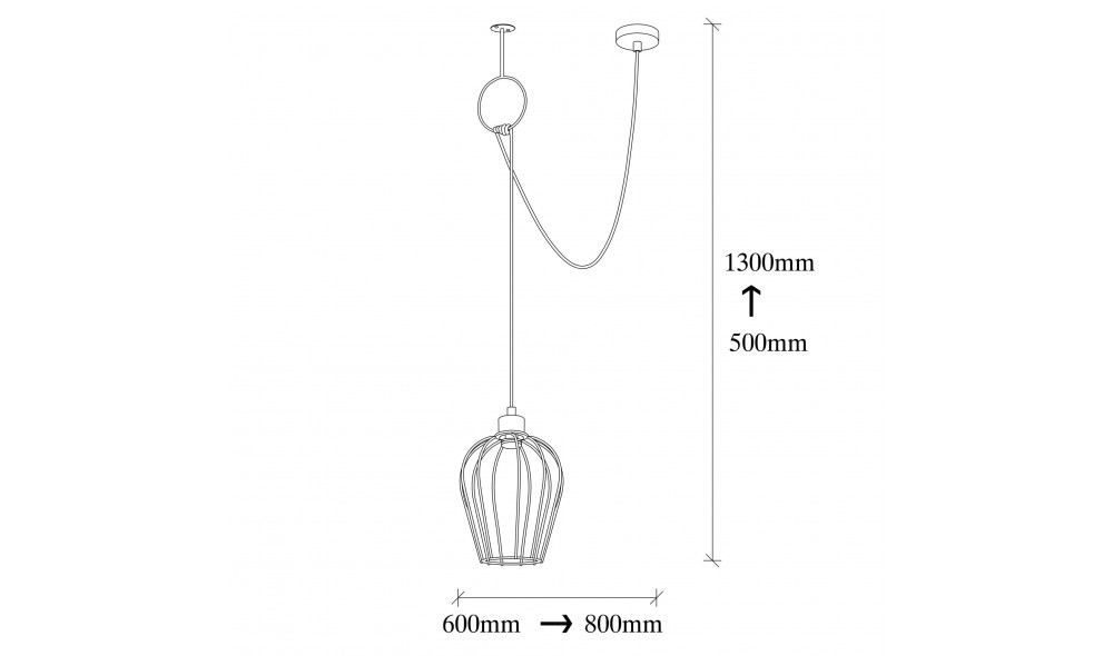 Candelabru Tel - 6681 80 x 130 x 20 cm