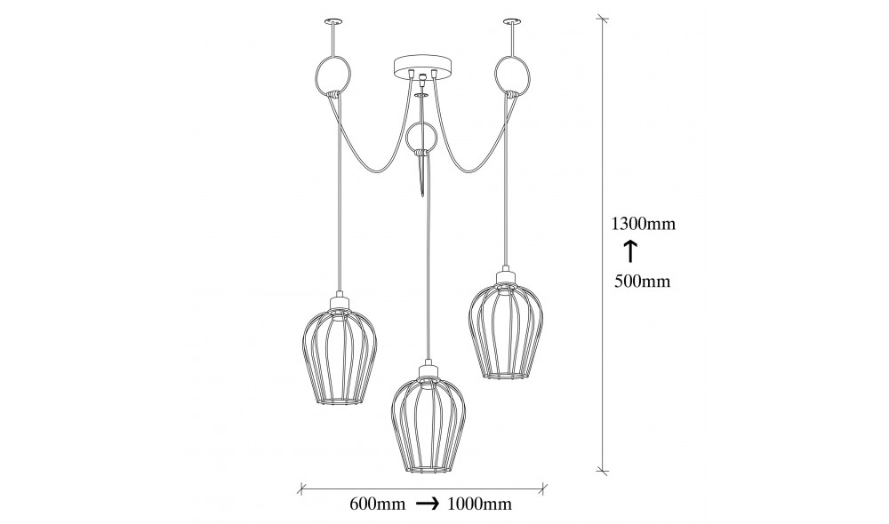 Candelabru Tel - 6686 100 x 130 x 100 cm