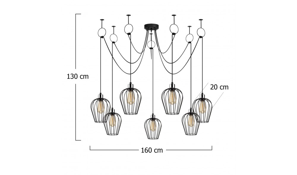 Candelabru Tel - 6696 160 x 130 x 160 cm