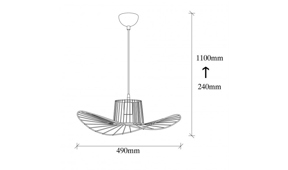 Candelabru Tel - 6721 49 x 110 x 49 cm