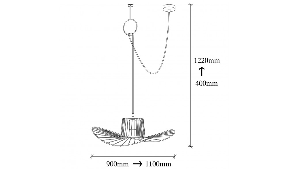 Candelabru Tel - 6726 180 x 62 x 15 cm