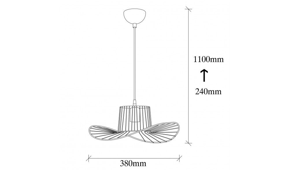 Candelabru Tel - 6736 38 x 110 x 38 cm