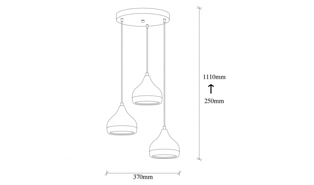 Candelabru Yildo - 6871 37 x 111 x 37 cm