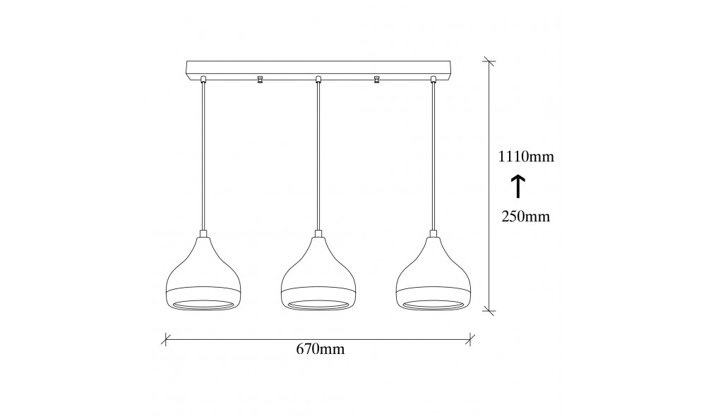 Candelabru Yildo - 6877 67 x 111 x 17 cm