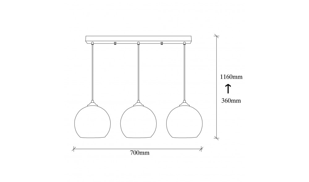 Candelabru Camini - MR - 872 70 x 116 x 20 cm