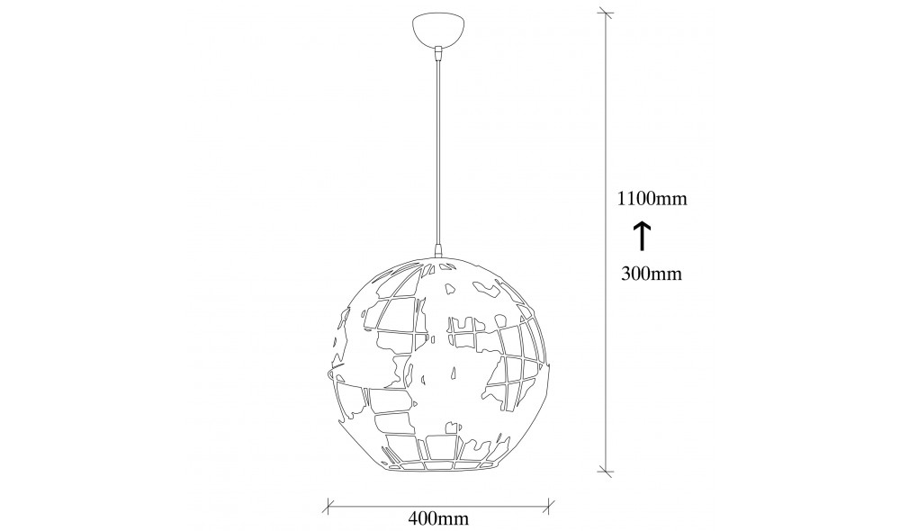 Candelabru Fellini - MR - 822 40 x 110 x 40 cm