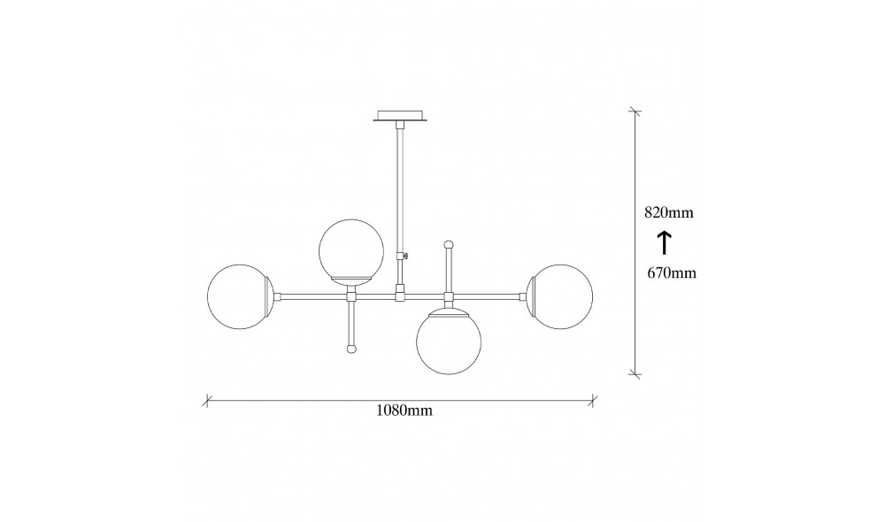 Candelabru Mudoni - MR - 951 98 x 80 x 15 cm