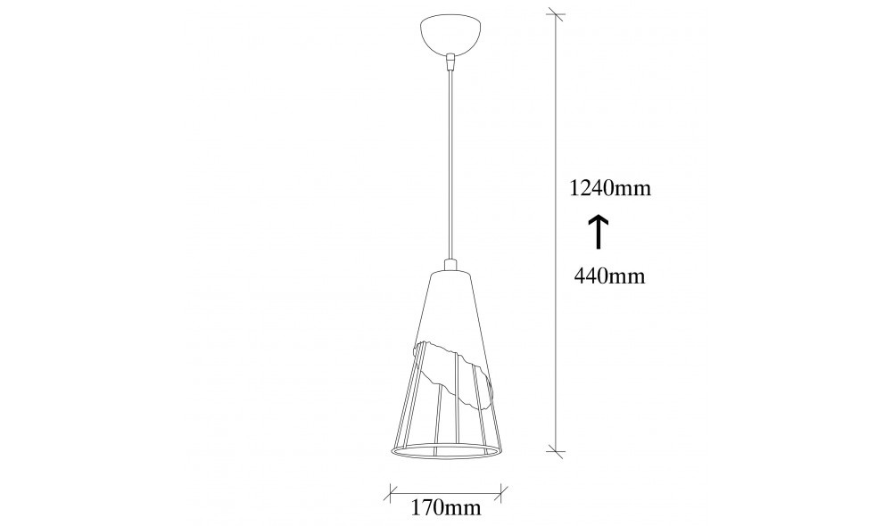 Candelabru Sivani Tel - MR - 828 17 x 124 x 17 cm