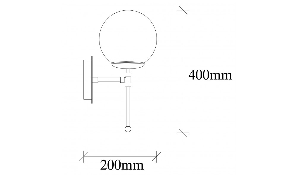 Lampa de perete Mudoni - MR - 953 20 x 35 x 15 cm