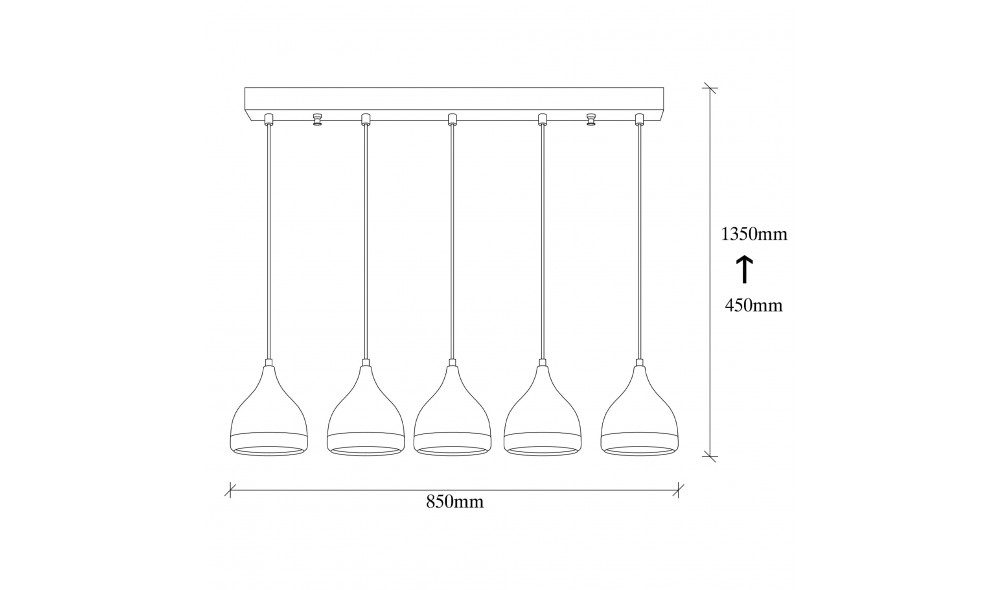 Candelabru Yildo - 7010 85 x 135 x 15 cm