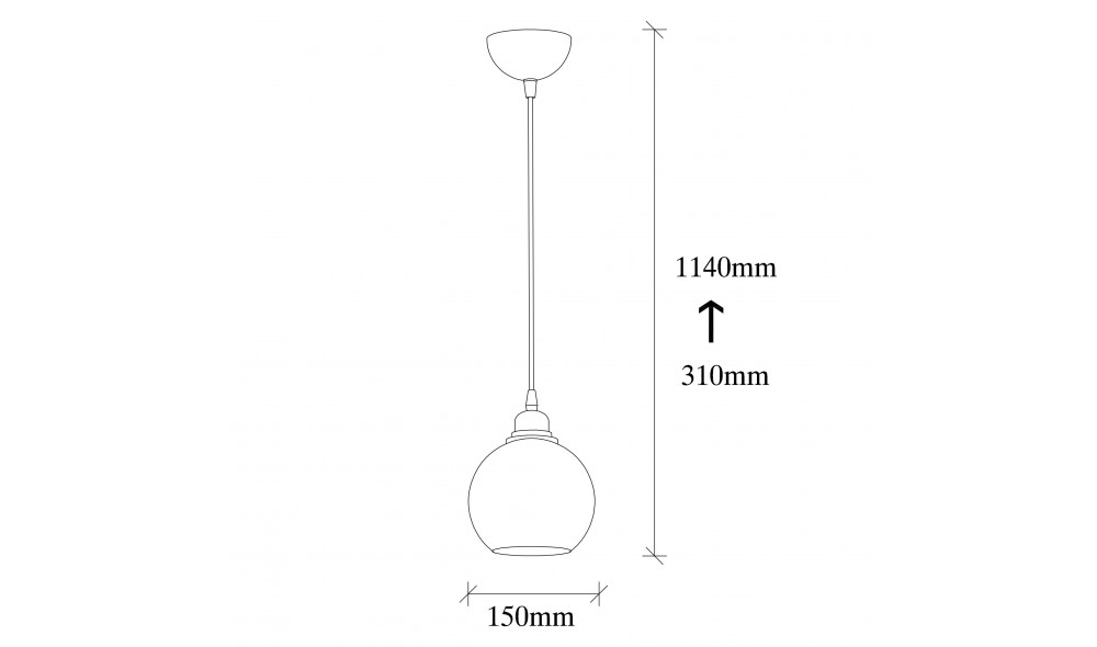 Candelabru Afumat - 010 15 x 114 x 15 cm