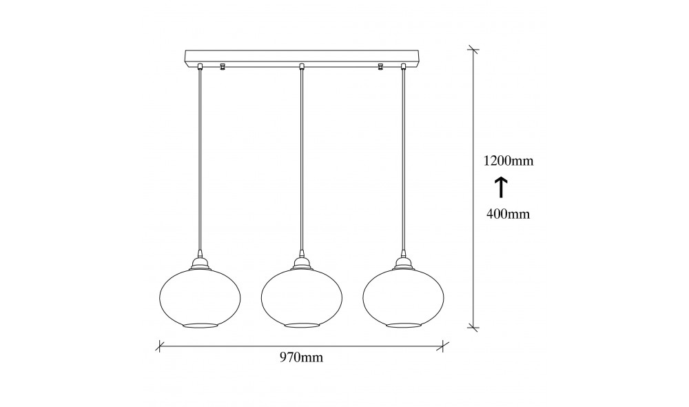 Candelabru Afumat - 052 97 x 120 x 97 cm