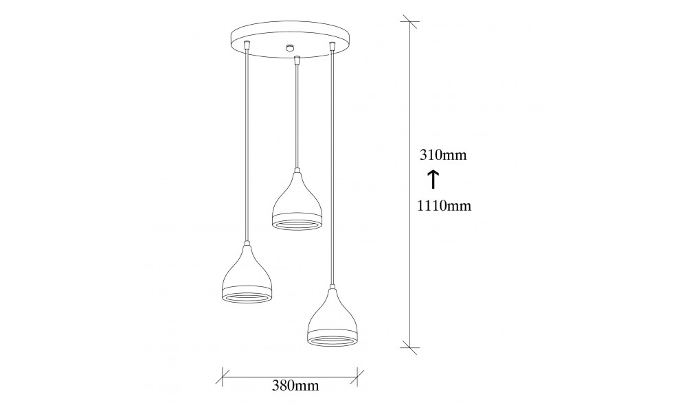 Candelabru Yildo - 7036 38 x 31 x 38 cm