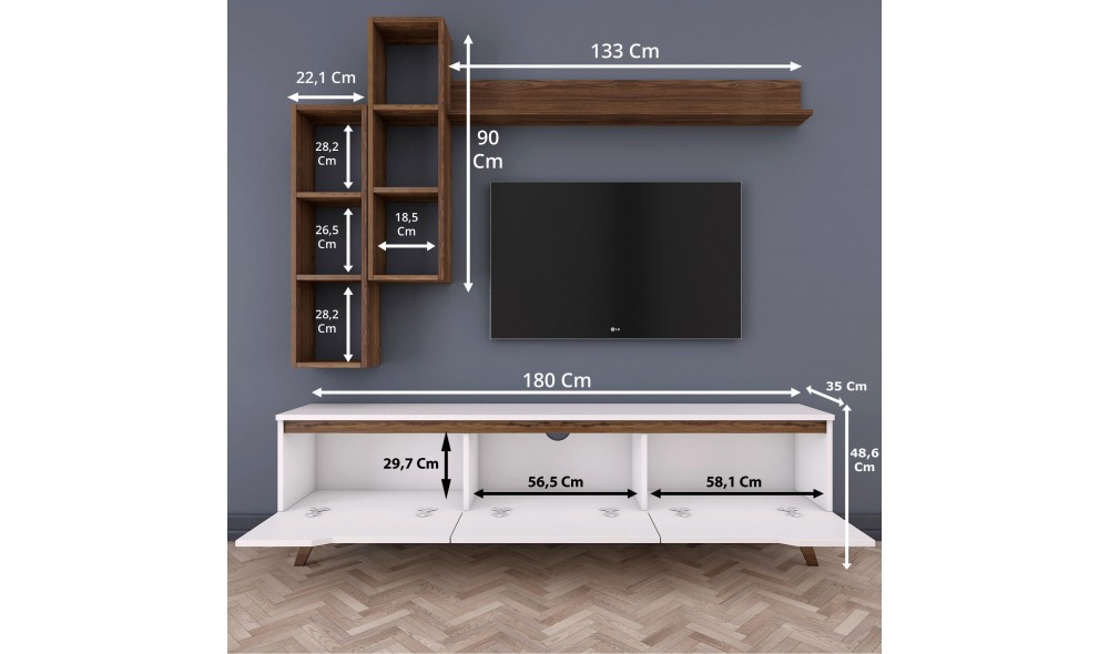 Unitate TV M16 - 804 180 x 48 x 35 cm