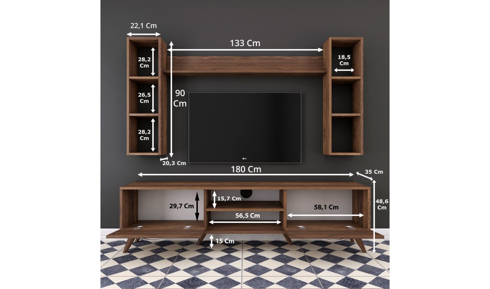 Unitate TV M5 - 240 180 x 48 x 35 cm