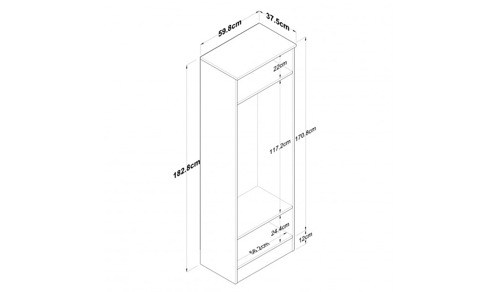 Sala Stand P6 - M14 - 2576 59 x 182 x 37 cm