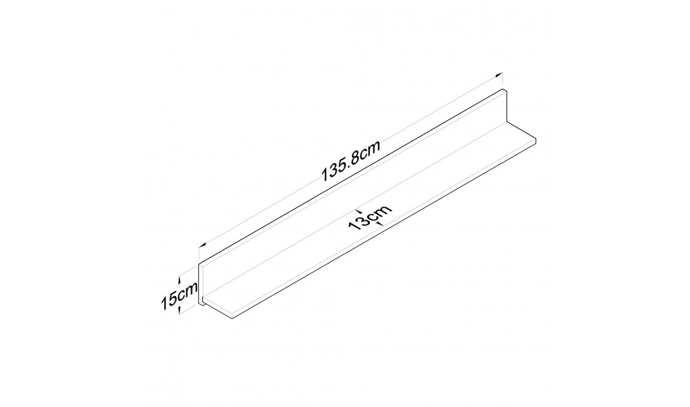 Raft de perete E5 - 226 135 x 15 x 13 cm