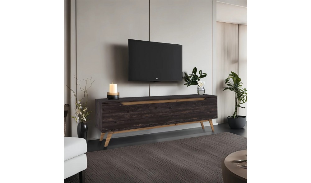 Suport TV, D1 - 1009, NegruNuc, 180 x 49 x 35 cm