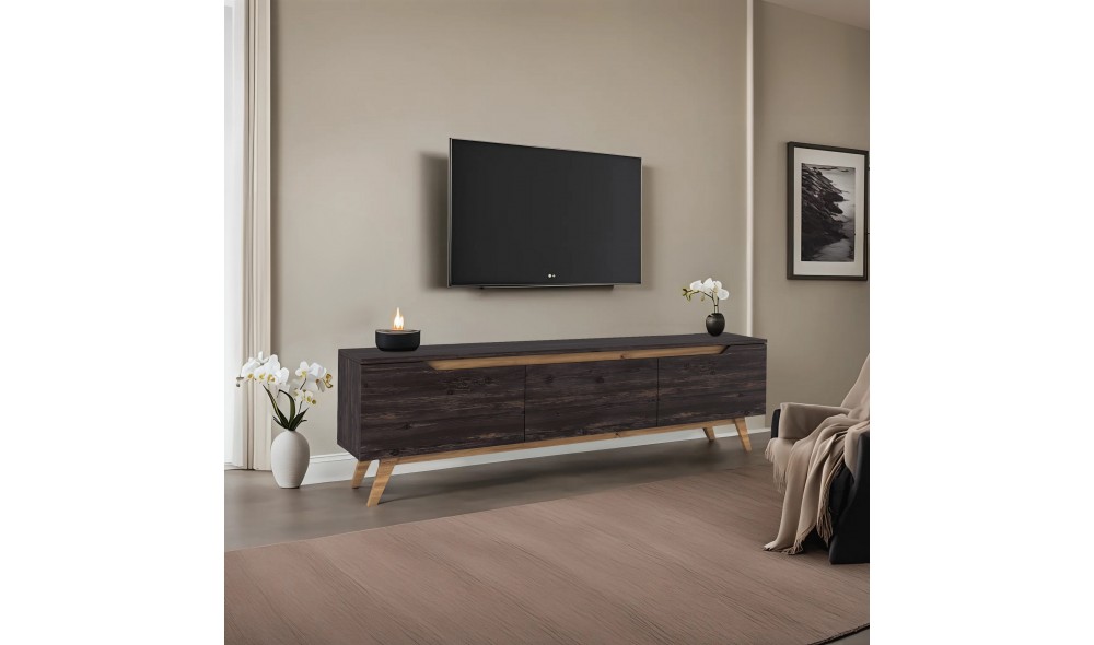 Suport TV, D1 - 1009, NegruNuc, 180 x 49 x 35 cm