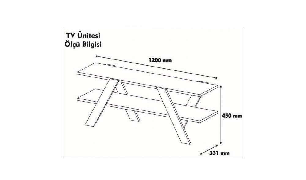 Suport TV De baza - 146 120 x 45 x 33 cm