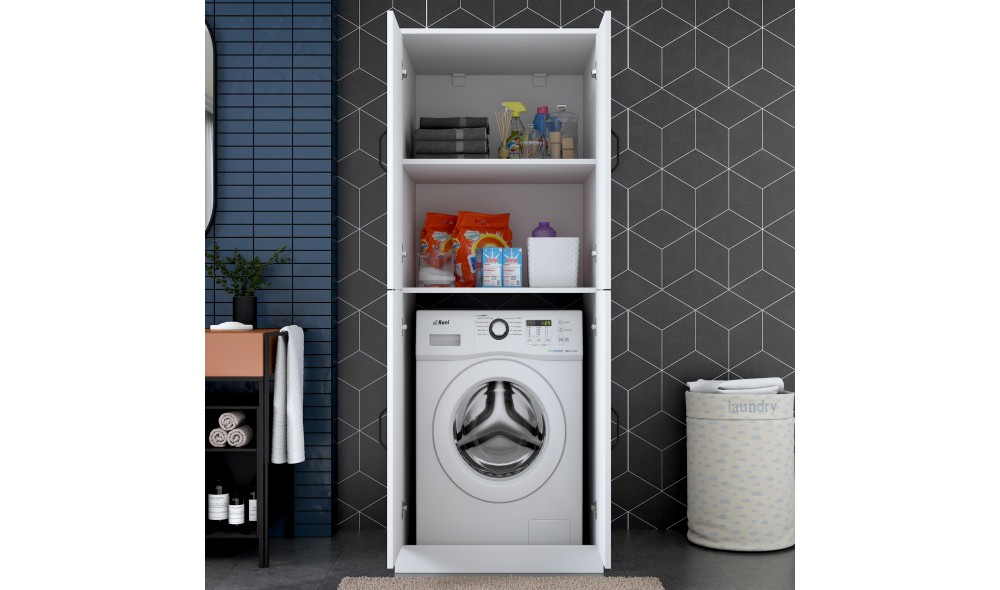 Dulap masina de spalat, KD109 - 3198, Alb, 70 x 182 x 73 cm