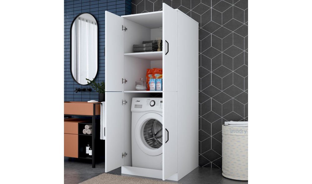 Dulap masina de spalat, KD109 - 3198, Alb, 70 x 182 x 73 cm