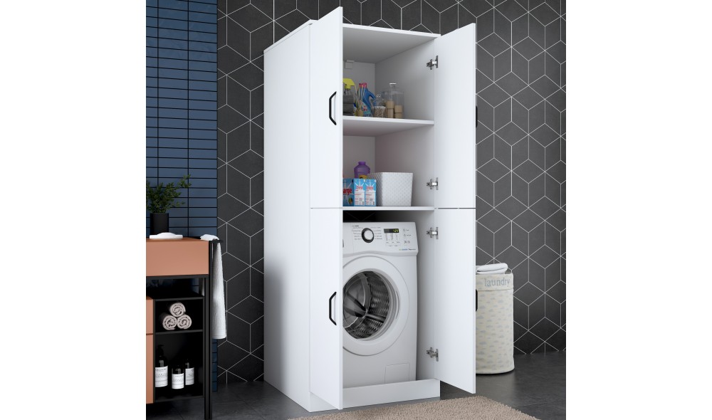 Dulap masina de spalat, KD109 - 3198, Alb, 70 x 182 x 73 cm