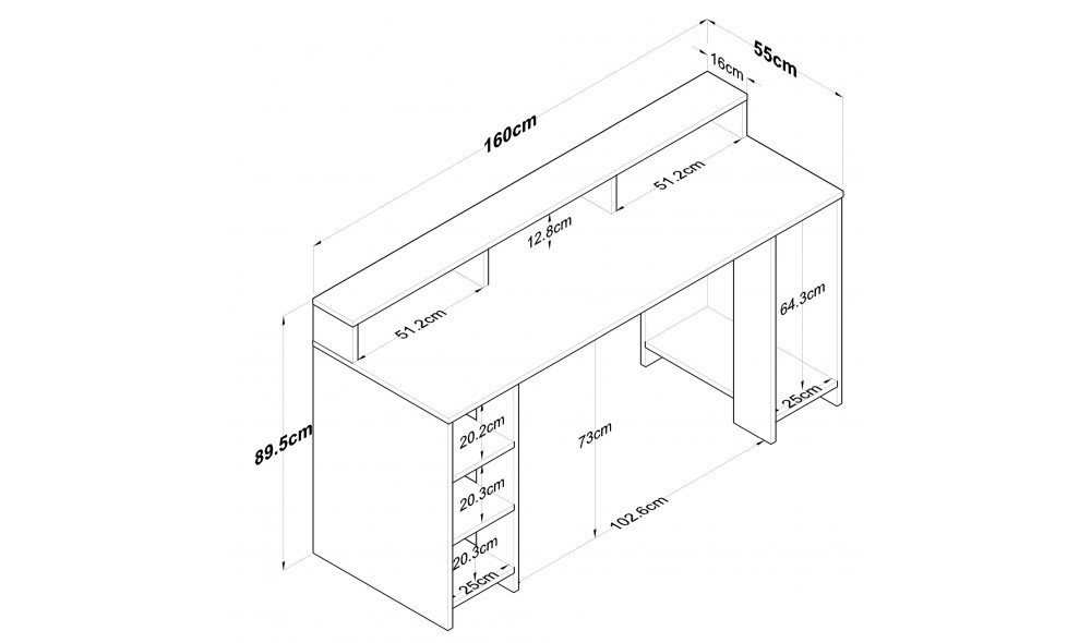 Birou de studiu HA110 - 2629