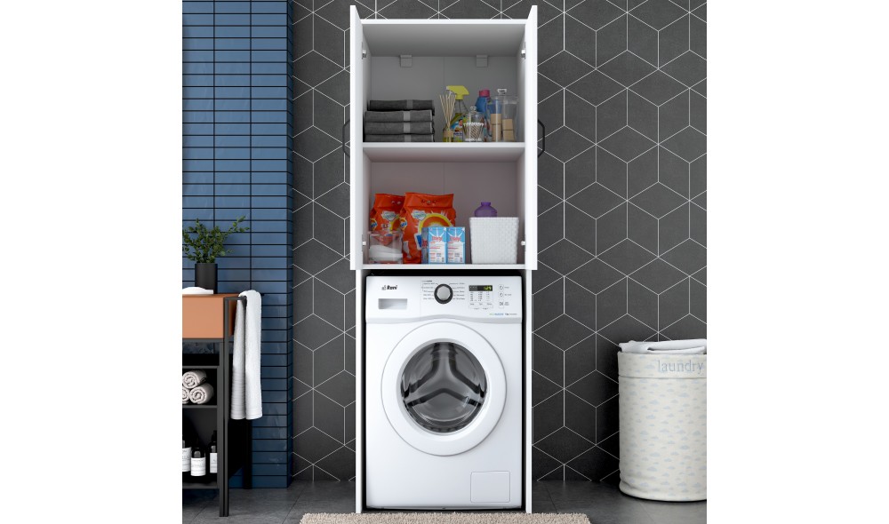 Dulap masina de spalat, KD110 - 3192, Alb, 65 x 182 x 63 cm