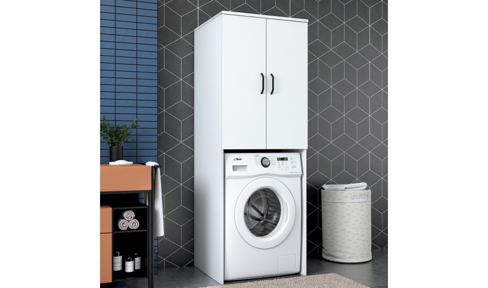 Dulap masina de spalat, KD110 - 3192, Alb, 65 x 182 x 63 cm