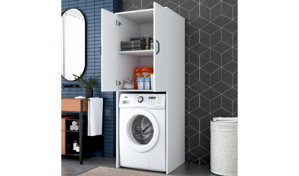 Dulap masina de spalat, KD110 - 3192, Alb, 65 x 182 x 63 cm