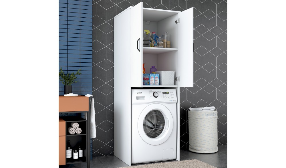 Dulap masina de spalat, KD110 - 3192, Alb, 65 x 182 x 63 cm