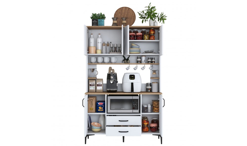 Dulap multifunctional, JE168 - 3257, AlbNuc, 120 x 184 x 40 cm