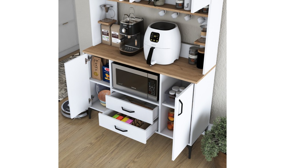 Dulap multifunctional, JE168 - 3257, AlbNuc, 120 x 184 x 40 cm