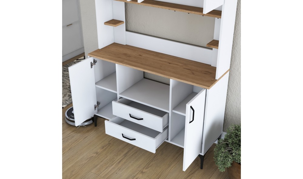 Dulap multifunctional, JE168 - 3257, AlbNuc, 120 x 184 x 40 cm