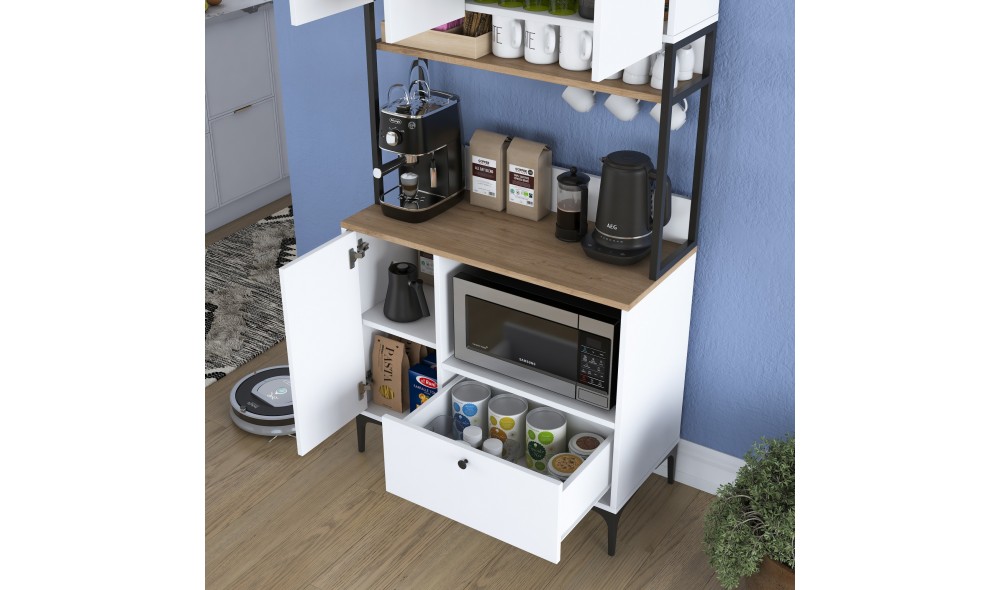 Dulap multifunctional, JE159 - 3253, AlbNuc, 90 x 184 x 38 cm