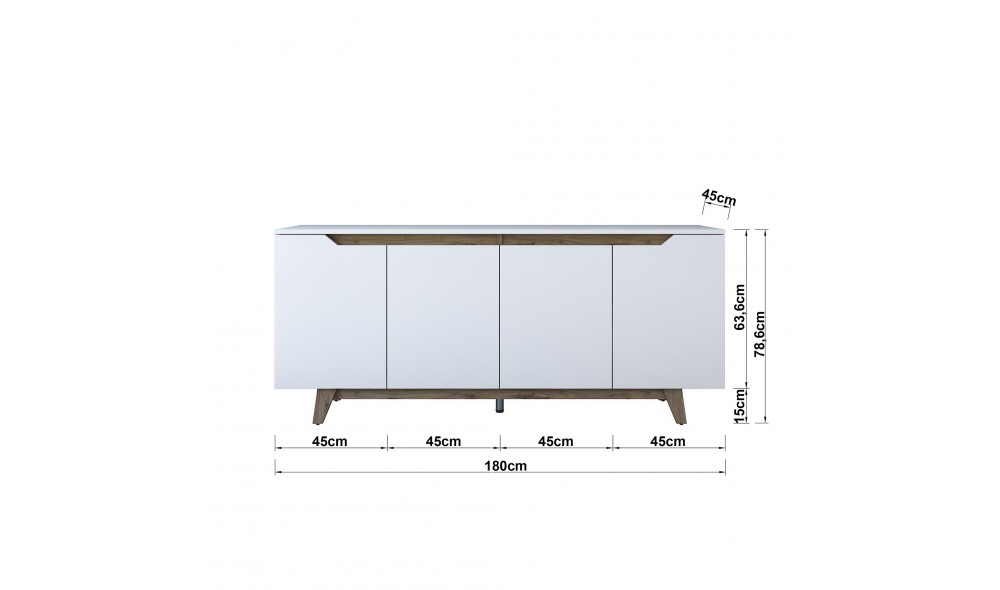 Consola GD102 - 1874 180 x 78 x 45 cm