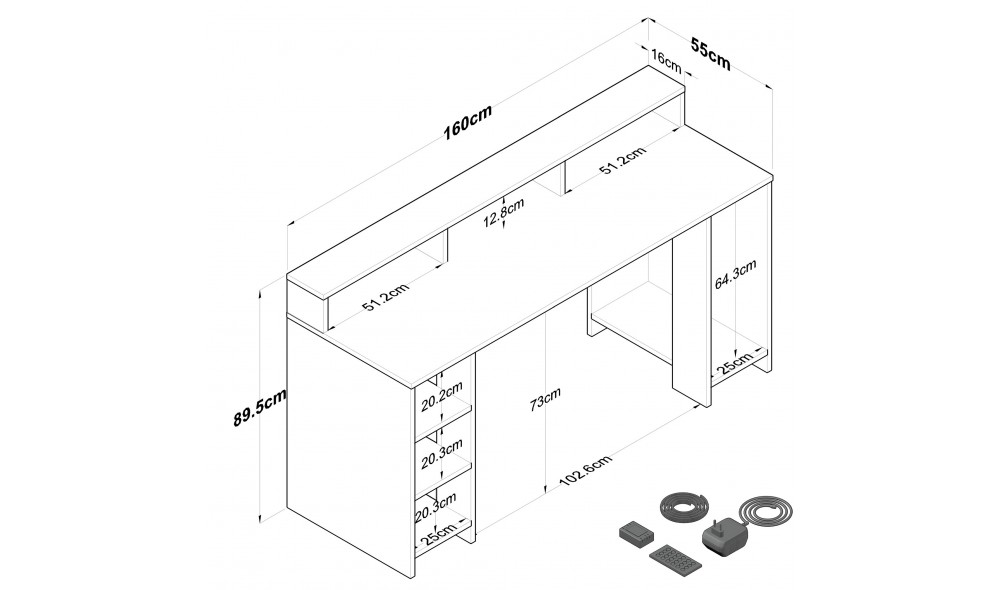 Birou de studiu HA122 - 3000